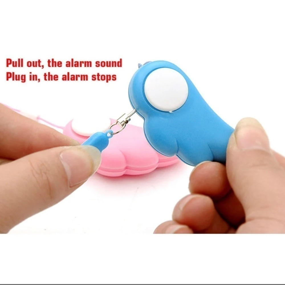 Blue Wing 90Db Self Defense Alarm For KeyChain/ Bag Charm